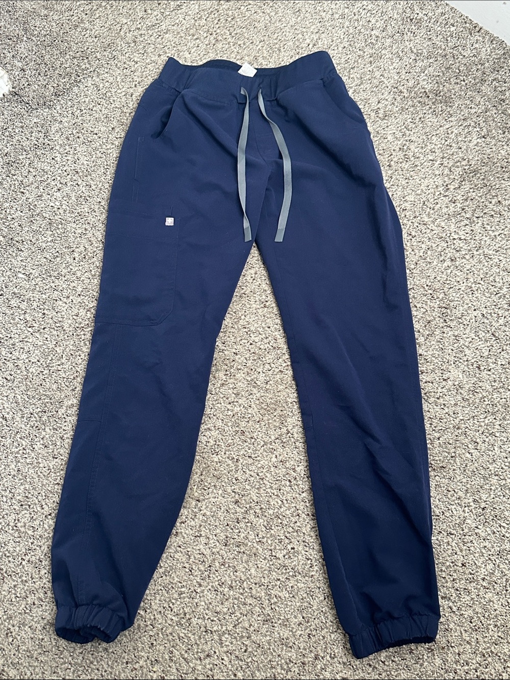 Figs Navy Drawstring scrub Jogger Pants size XS
